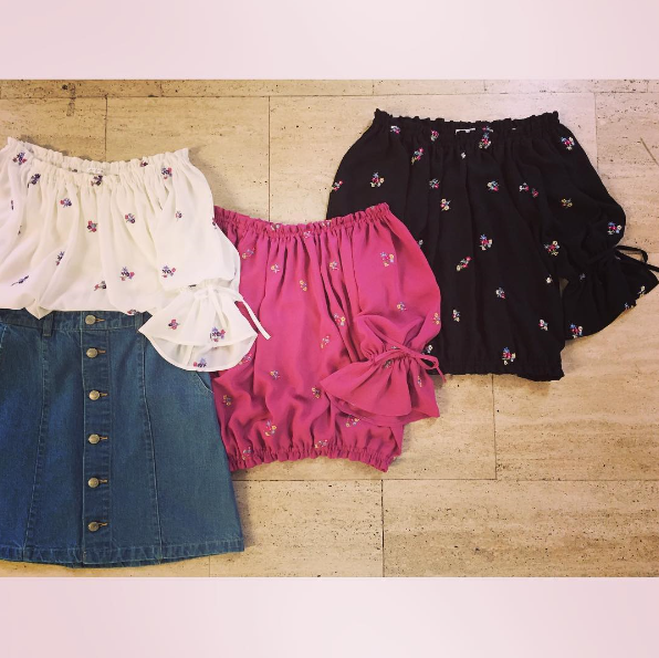 jfashion ファッション スプリングバニー刺繍ブラウス