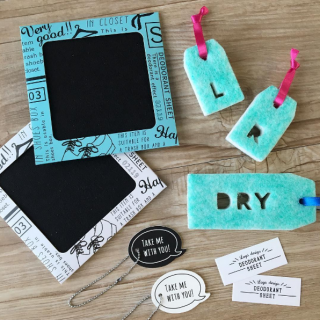 かわいいからってなめないで。消臭マニアもびっくりの凄いヤツ。 ★貼って吊るしてデオドラントシート！　“１００円で暮らしは楽しくなる。“