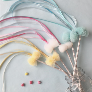 簡単！かわいい手作りリボンワンズ♡　★ペーパーストロー20P　“１００円で暮らしは楽しくなる。“