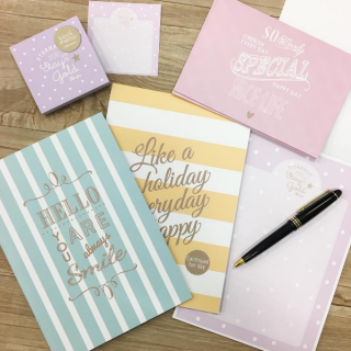 冬でも大人可愛いパステルカラー。　★文房具　“１００円で暮らしは楽しくなる。“