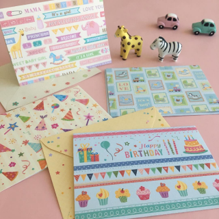 お祝いにかわいいカードを送ろう！　★グリーティングカード、birthday　“１００円で暮らしは楽しくなる。“