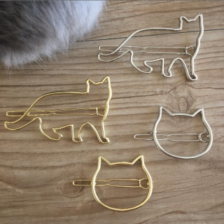 ヘアアレンジのキュートなワンポイントに♪　★キャット ダボピン　“１００円で暮らしは楽しくなる。“