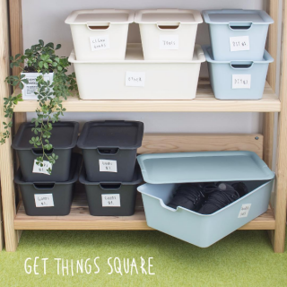 好きな色で積み重ねて、見せるおしゃれ収納。　#プレーンボックス#雑貨 #整理収納 　“１００円で暮らしは楽しくなる。“