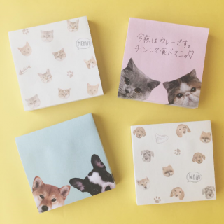 つぶらな瞳に癒される？　#ふせん #文房具 #メモ #アニマル 　“１００円で暮らしは楽しくなる。“