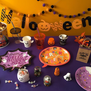 trick or treat !! 　Halloween party の準備はできた？　#100均#雑貨#Halloween #ハロウィン #おばけ #パンプキン#trickortreat　“１００円で暮らしは楽しくなる。“