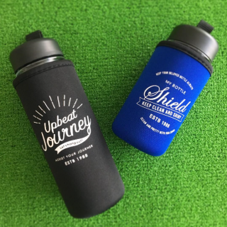 その日の気分でマイボトルも着せ替え。　#ボトルカバー #ドリンク #おでかけ #ランチ #レジャー　“１００円で暮らしは楽しくなる。“