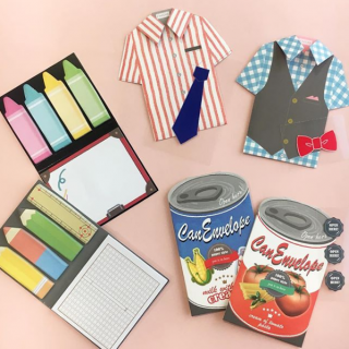 ユニークなステーショナリーで気分も上がる。　#文具 #文房具 #ステーショナリー #封筒 #付箋 #メモ #メッセージ　“１００円で暮らしは楽しくなる。“