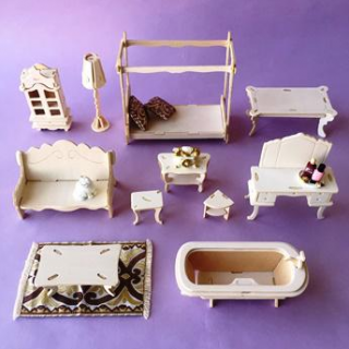 ウッドクラフト　自分で組み立てて飾る、人気のウッドクラフトの新シリーズです。　プリンセス“１００円で暮らしは楽しくなる。“