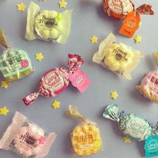 まるでスイーツなバスフィズはプチギフトにも。　#100均 #100円ショップ #雑貨 #入浴剤 #お風呂 #プチギフト #バスタイム #スイーツ #食べられません　“１００円で暮らしは楽しくなる。“