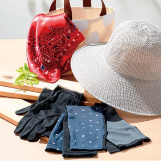 ＵＶ対策シリーズ　うっかり日焼けに気を付けて。　“１００円で暮らしは楽しくなる。“