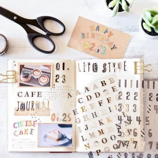 1つ1つの文字に想いをこめて　#100均 #100円ショップ #雑貨 #ラッピング #シール #装飾 #デコレーション　“１００円で暮らしは楽しくなる。“