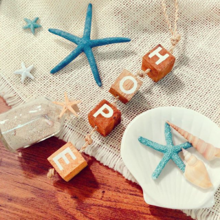 海を感じるインテリアで夏気分♪　#100均 #100円ショップ #雑貨 #シェル #ヒトデ #スターフィッシュ #海 #マリン　“１００円で暮らしは楽しくなる。“