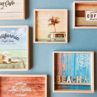 飾りたくなる木製トレー。　#100均 #100円ショップ #雑貨 #インテリア #ビーチ　“１００円で暮らしは楽しくなる。“