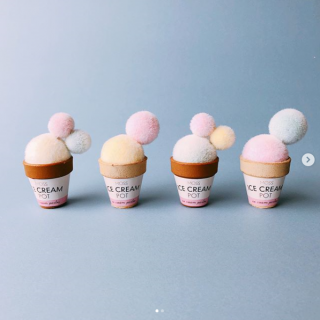 フワフワのモスアイスポットを自分好みにアレンジ♪　#100均 #100円ショップ #雑貨 #アイスクリーム #パステル #icecreams #アレンジ #mosslce　“１００円で暮らしは楽しくなる。“