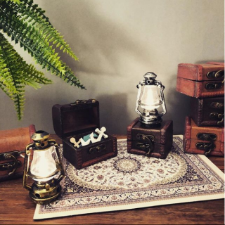 お宝が隠されていそうな、ミニチュア空間。　#100均 #100円ショップ#雑貨 #宝箱 #トレジャーボックス #インテリア #ペルシャ #ミニチュア　“１００円で暮らしは楽しくなる。“  