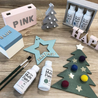 塗るだけで、優しいミルキーカラーのインテリアに。　#100均 #100円ショップ #雑貨 #リメイク #ペイント #ミルキーカラー #インテリア #手作り #アレンジ #クリスマス　“１００円で暮らしは楽しくなる。“ 