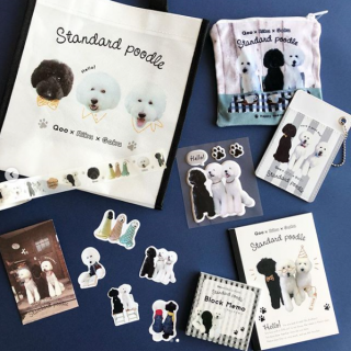 インスタグラムで大人気の『スタンダードプードル QooRikuGaku 』とキャンドゥのコラボ商品の発売が決定しました！ 11月7日(水)より順次発売予定。　“１００円で暮らしは楽しくなる。“
