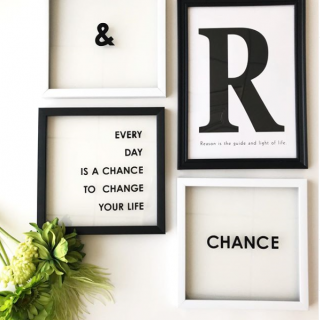 好きなものと合わせて飾る、シンプルなインテリア。　#100均 #100円ショップ #雑貨 #mycando #インテリア #モノトーン #造花 #フラワー #アーティフィシャルフラワー #ボード　“１００円で暮らしは楽しくなる。“