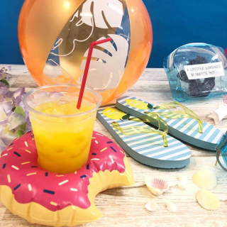 夏を楽しむ準備♪　#100均 #100円ショップ #雑貨 #mycando #夏 #summer #ビーチ #砂浜 #beach #海 #sea #vacation #プール　“１００円で暮らしは楽しくなる。“