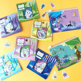 人気イラストレーターホラグチカヨさん @horaguchi_kayo とキャンドゥの初コラボ商品が登場！ 見ているだけでワクワクしてくる鮮やかなデザインはつい集めたくなるかわいさです♡　“１００円で暮らしは楽しくなる。“