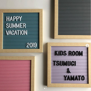 好きな色のフレームでオリジナルボードをつくってみてね♡ 　#100均 #100円ショップ #雑貨 #mycando #レターボード #インテリア #メッセージボード #記念日　“１００円で暮らしは楽しくなる。“