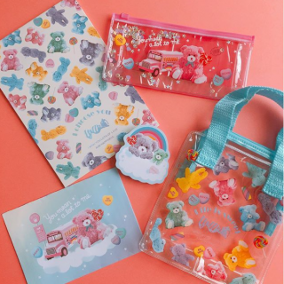 ふっわふわでもっふもふ。おいしそうなカラーのくまはいかが？　#100均 #100円ショップ #雑貨 #mycando #カラフル #くま #クマ #ベア #ポップ　“１００円で暮らしは楽しくなる。“