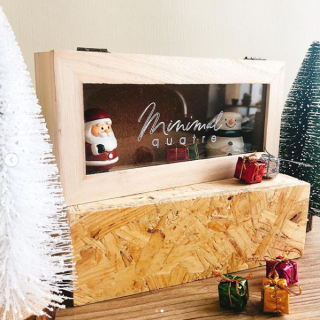 お気に入りを見せる収納。　#100均 #100円ショップ #雑貨 #mycando #ケース #木製 #コレクション #見せる収納　“１００円で暮らしは楽しくなる。“