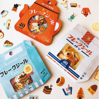 月曜日お疲れ様です。ほっとひと息つきませんか？　#100均 #100円ショップ #雑貨 #mycando #シール #レトロ #スイーツ #４０枚入　“１００円で暮らしは楽しくなる。“