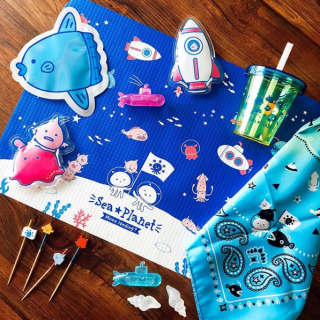 海の仲間と宇宙人たちに囲まれて、明日はホームパーティ♪　#100均 #100円ショップ #雑貨 #mycando #Sea Planet #メンダコ #リュウグウノツカイ #エイリアン #チョウチンアンコウ #ニュウドウカジカ #フウセンウオ #ダイオウイカ #ダイオウグソクムシ #マンボウ　“１００円で暮らしは楽しくなる。“