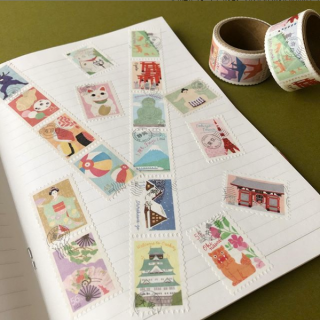 ちぎってペタペタ 和のシール　“１００円で暮らしは楽しくなる。“