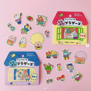 個性豊かな動物たちがぎゅっと詰まったシール♪　“１００円で暮らしは楽しくなる。“