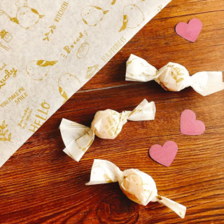 くるっとひねって簡単ラッピング♪　“１００円で暮らしは楽しくなる。“