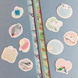 かわいい仕草の鳥に癒される。　“１００円で暮らしは楽しくなる。“