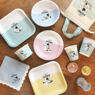 猫と文鳥のコンビ。ぼくたちとっても仲良しなの♪　“１００円で暮らしは楽しくなる。“