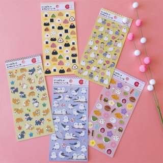 かわいいを集めた和紙のシール。　“１００円で暮らしは楽しくなる。“