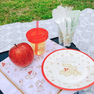 くたっと感ただようくまとねこと一緒にでかけよう♪　“１００円で暮らしは楽しくなる“