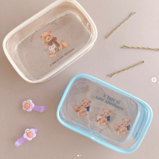 お気に入りのヘアアクセをお気に入りのポーチで持ち歩こう♪　“１００円で暮らしは楽しくなる“