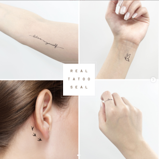 その日の気分で好きなデザインを楽しめるシールタイプのタトゥーです。　“１００円で暮らしは楽しくなる“