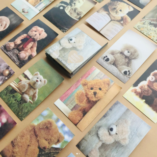 色々な表情がたのしい、マスキング素材のフォトシールブック。　“１００円で暮らしは楽しくなる“