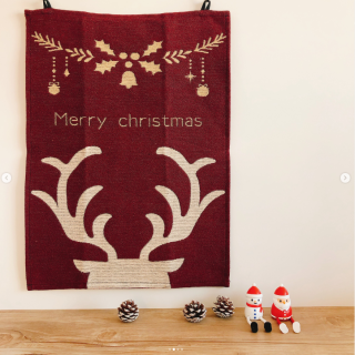 クリスマスを華やかに彩るジャカードのインテリアアイテム☆彡　“１００円で暮らしは楽しくなる“