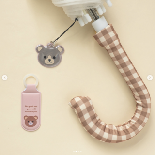 自分の傘の目印に！　雨の日も元気に楽しく過ごそう♪　“１００円で暮らしは楽しくなる“