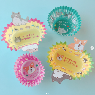 おかずを食べたら出てくる！かわいいわんちゃんねこちゃんからのメッセージ★　“１００円で暮らしは楽しくなる“