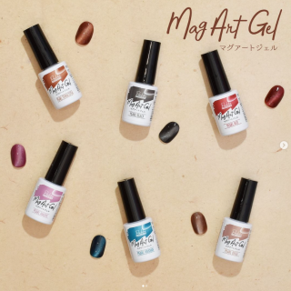 磁石で模様を作るマグアートジェル💅 うるうるに仕上がる微粒子パール