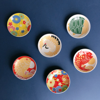 食卓を華やかに彩る和柄の豆皿たち　🎍お祝いの席にぴったり！　“１００円で暮らしは楽しくなる“