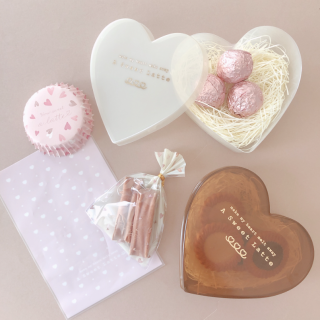 あと1ヶ月でバレンタイン♪ 大好きな気持ちを込めてハートのラッピング♡♡　“１００円で暮らしは楽しくなる“
