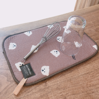 ちょっとしたグラスや食器の水切りに🎵ループ付きでフックにかけて乾かせます。　“１００円で暮らしは楽しくなる“