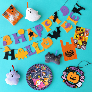 今年もハロウィングッズが始まりました★ オーナメントやガーランドでお部屋を飾り付けしちゃおう！　“１００円で暮らしは楽しくなる“