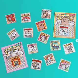 いつも頑張るあなたに寄り添う、かわいいあにまるずのシールです。 がんばらない編　と　モチベあげてこ？編　があるよ。　“１００円で暮らしは楽しくなる“