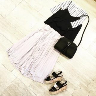 スカート見えするプリーツスカーチョは今年ぜひとも挑戦したいアイテム♡