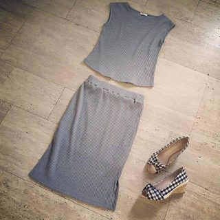 シンプルデザインのセットアップ♡ 　もちろん別々でも使えるから着まわし力は抜群♪